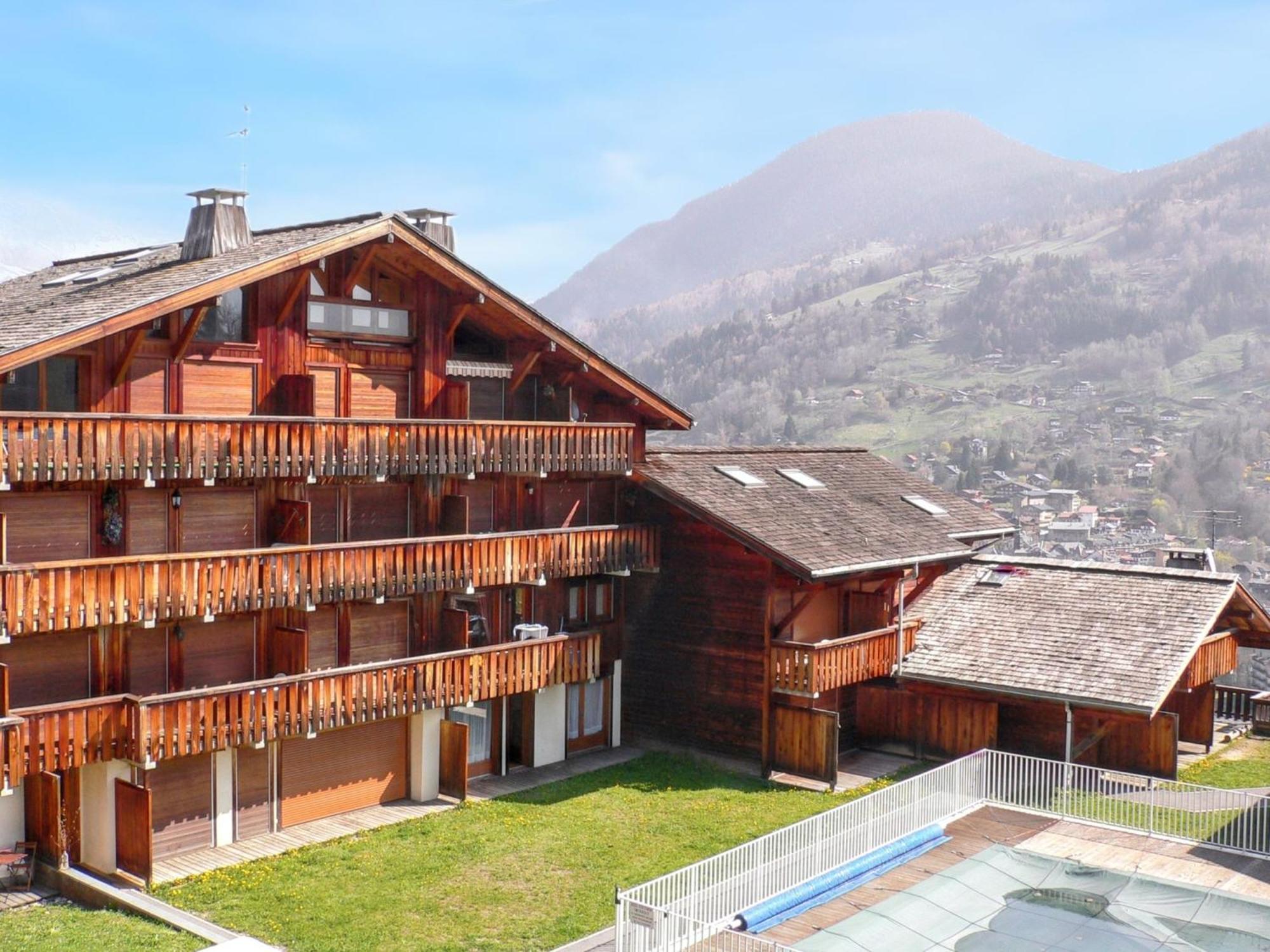 Appartement Agreable A Saint Gervais Les Bains 30 M² Piscine Partagee Buitenkant foto